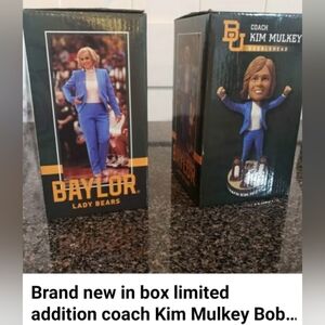 Brand New In Box Limited Addition Coach Kim Mulkey Bobble Head
